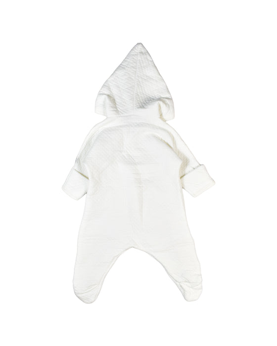 A White Long Sleeve Jumpsuits from Petit Bateau in size 0-3M for boy. (Back View)