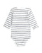 A White Bodysuits from Bout'Chou in size 3-6M for boy. (Back View)