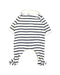 A White Onesies from Petit Bateau in size 0-3M for boy. (Back View)