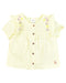 A Yellow Shirts from Carrément Beau in size 0-3M for girl. (Front View)