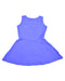 A Blue Sleeveless Dresses from Le Petit Society in size 3T for girl. (Back View)