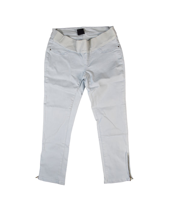 A Grey Jeans from Seraphine in size M for maternity. (Front View)