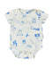 A White Short Sleeve Bodysuits from Sea Apple in size 0-3M for boy. (Front View)