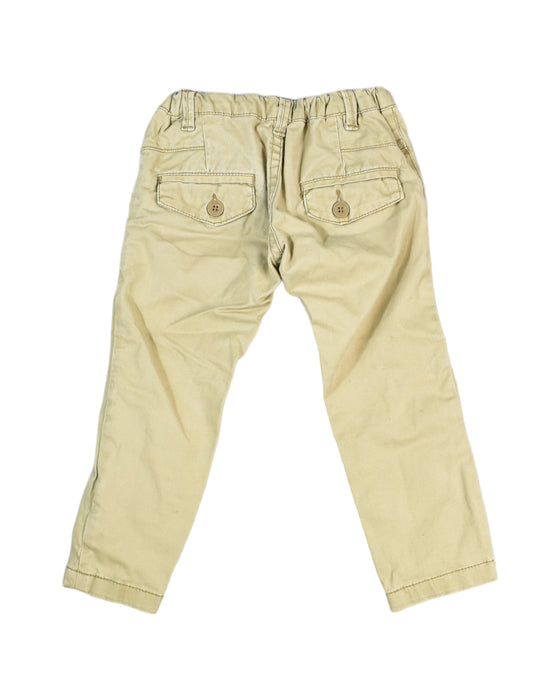 A Yellow Casual Pants from Marese in size 2T for girl. (Back View)