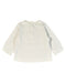 A White Long Sleeve Tops from Kingkow in size 0-3M for girl. (Back View)
