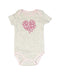 A Grey Bodysuits from Juicy Couture in size 6-12M for girl. (Front View)