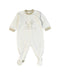 A White Onesies from Chicco in size 3-6M for boy. (Front View)