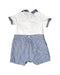 A White Rompers from bloomB in size 6-12M for girl. (Back View)