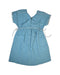 A Teal Short Sleeve Dresses from Chateau de Sable in size 10Y for girl. (Back View)