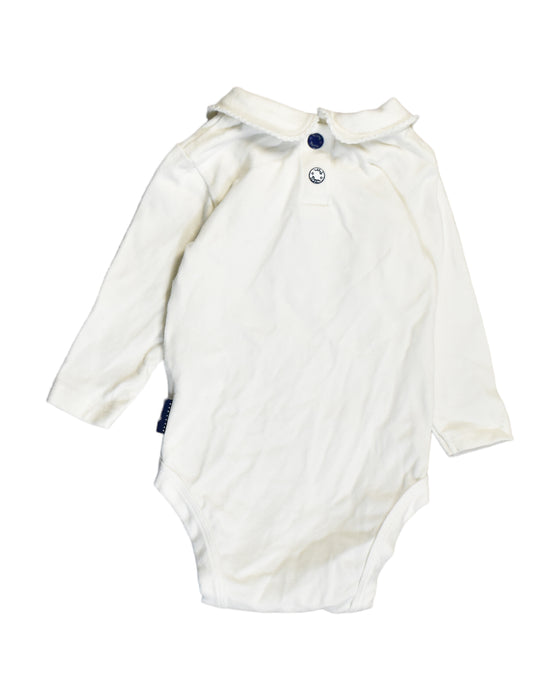 A White Bodysuits from Pappe in size Newborn for girl. (Back View)
