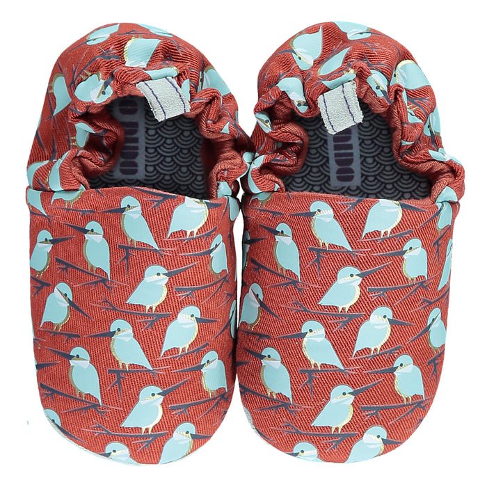 A Brown Slip Ons from Poco Nido in size 6-12M for boy. (Back View)