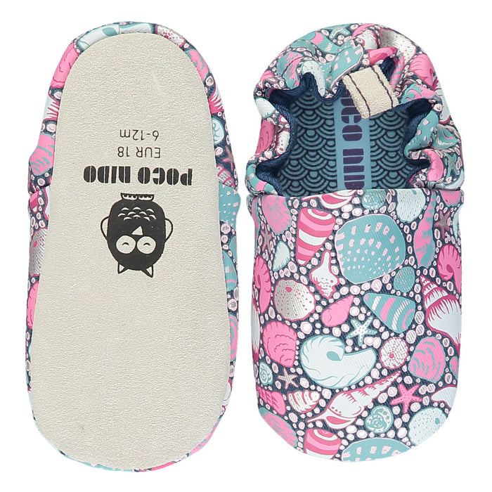 A Multicolour Slip Ons from Poco Nido in size 6-12M for girl. (Back View)