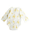 A White Bodysuits from Pehr in size 3-6M for boy. (Back View)