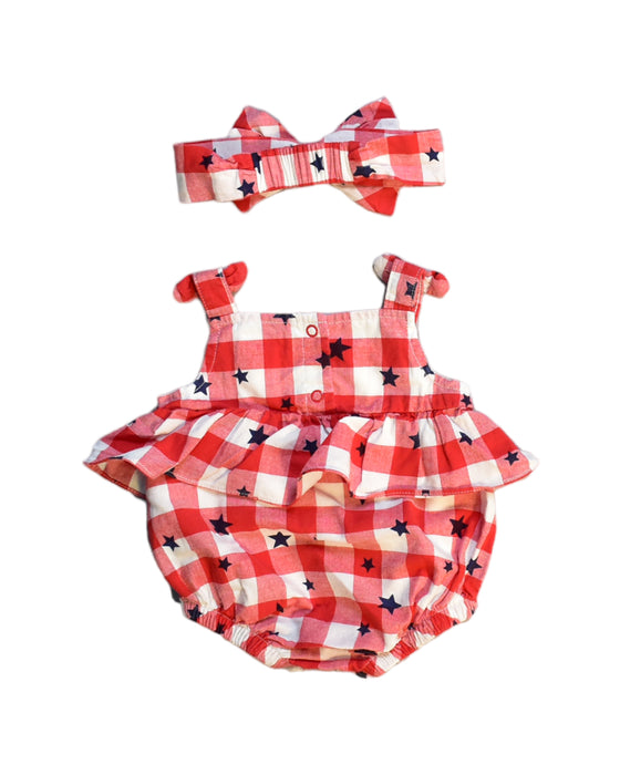 A Red Bodysuits from Retykle in size Newborn for girl. (Back View)