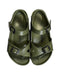 A Green Sandals from Birkenstock in size 7Y for boy. (Back View)
