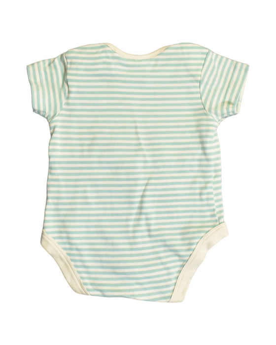 A Green Bodysuits from Little Green Radicals in size 3-6M for girl. (Back View)