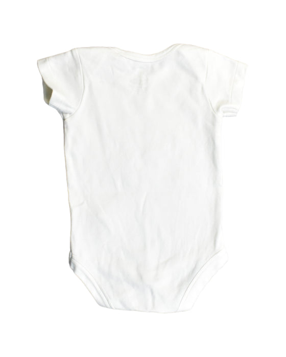 A White Bodysuits from Seed in size 3-6M for girl. (Back View)