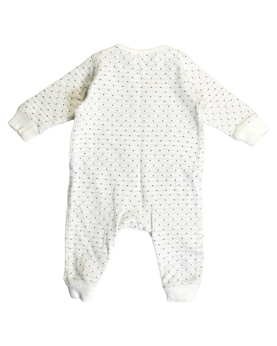A White Long Sleeve Jumpsuits from Seed in size 3-6M for girl. (Back View)