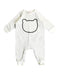 A White Long Sleeve Jumpsuits from Seed in size 3-6M for girl. (Front View)