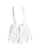 A White Overall Shorts from Cyrillus in size 6-12M for boy. (Front View)