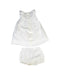 A White Dress Sets from Absorba in size 12-18M for girl. (Back View)