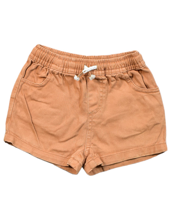 A Orange Shorts from Seed in size 6-12M for girl. (Front View)