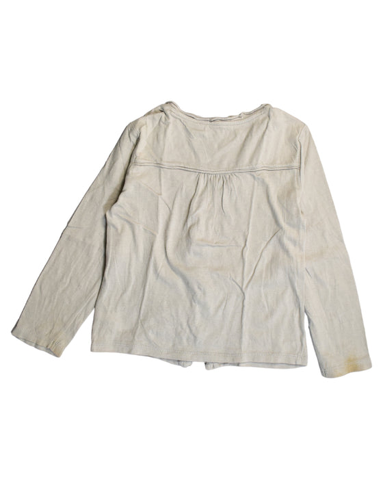 A Grey Cardigans from Chateau de Sable in size 4T for girl. (Back View)