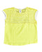A Yellow Short Sleeve Tops from Chicco in size 12-18M for girl. (Back View)