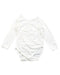 A White Bodysuits from Petit Bateau in size 6-12M for neutral. (Front View)