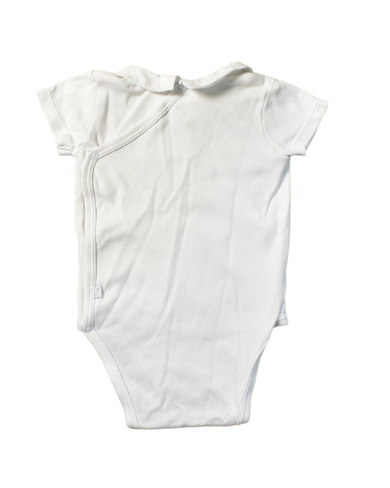 A White Bodysuits from Jacadi in size 6-12M for girl. (Back View)
