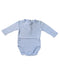 A Blue Bodysuits from Chateau de Sable in size 0-3M for boy. (Front View)