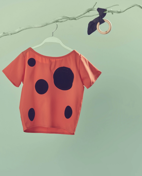 A Orange Short Sleeve Tops from BaeBeeBoo in size 2T for girl. (Front View)