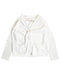 A White Cardigans from Chateau de Sable in size 10Y for girl. (Front View)
