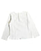 A White Long Sleeve Tops from Kingkow in size 6T for girl. (Back View)