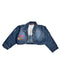 A Blue Lightweight Jackets from Guess in size 12-18M for girl. (Front View)