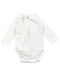 A White Bodysuits from Petit Bateau in size 0-3M for boy. (Front View)