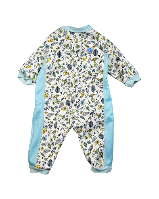 A White Swimsuits from Splash About in size 2T for boy. (Front View)