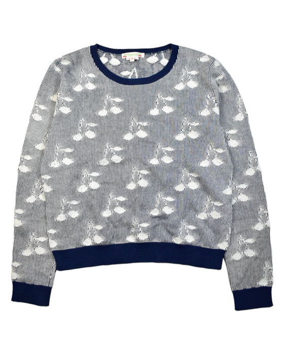 A Grey Knit Sweaters from Bonpoint in size 12Y for girl. (Front View)