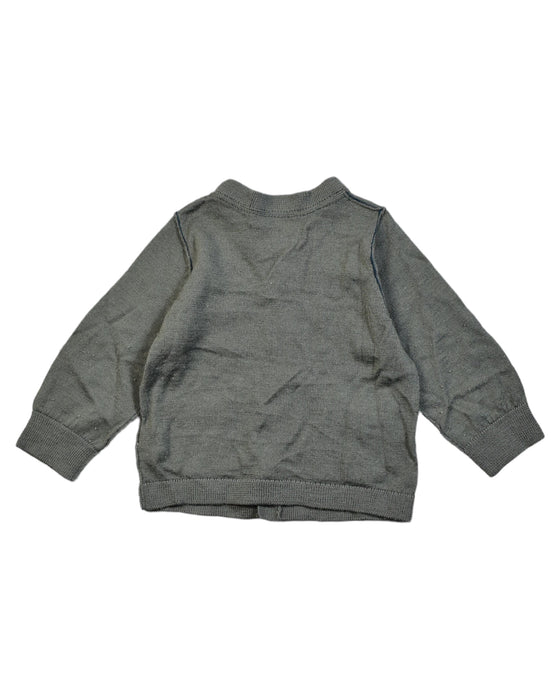 A Green Cardigans from Bonpoint in size 6-12M for girl. (Back View)
