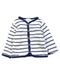 A White Cardigans from Jacadi in size 6-12M for girl. (Front View)
