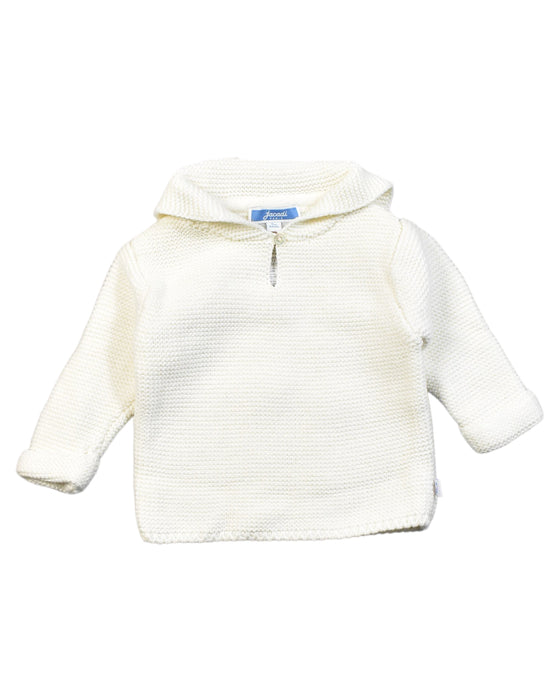A White Pants Sets from Jacadi in size 0-3M for girl. (Front View)