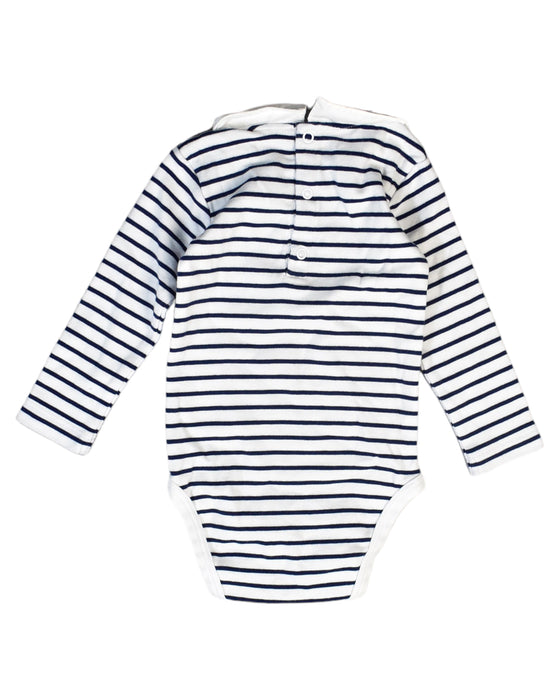 A White Bodysuits from Jacadi in size 6-12M for girl. (Back View)