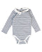 A White Bodysuits from Jacadi in size 6-12M for girl. (Front View)