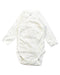 A White Bodysuits from Petit Bateau in size 0-3M for boy. (Front View)