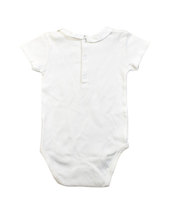 A White Bodysuits from Jacadi in size 6-12M for girl. (Back View)