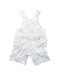 A White Overall Shorts from Tartine et Chocolat in size 6-12M for boy. (Back View)
