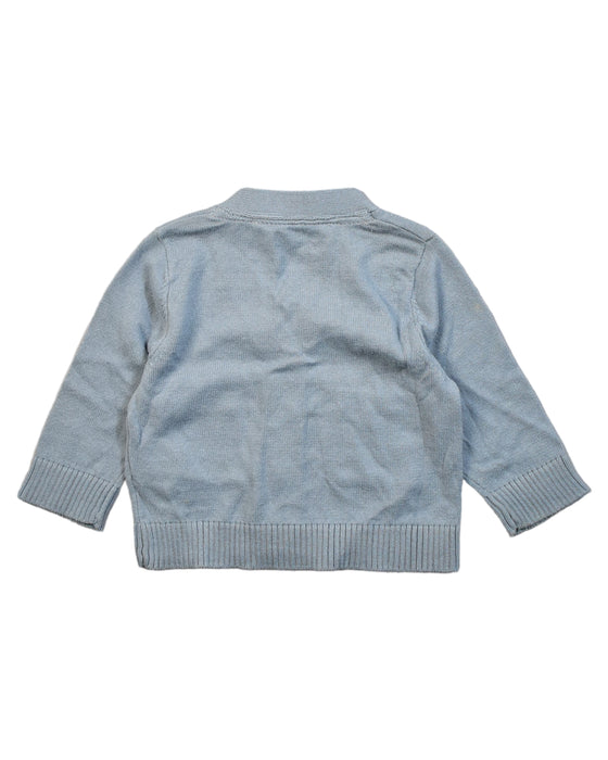 A Blue Cardigans from Chateau de Sable in size 3-6M for girl. (Back View)