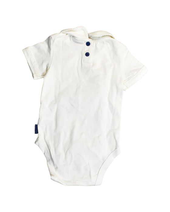 A White Bodysuits from Pappe in size Newborn for girl. (Back View)