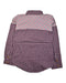 A Burgundy Shirts from Jessie and James in size 11Y for boy. (Back View)