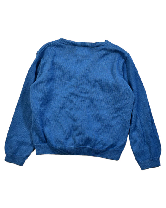 A Blue Cardigans from Arsène et les pipelettes in size 2T for girl. (Back View)
